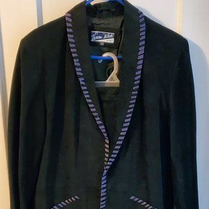 Vanna White Original Genuine Leather lined jacket/blazer w/tags & skirt-Size 12